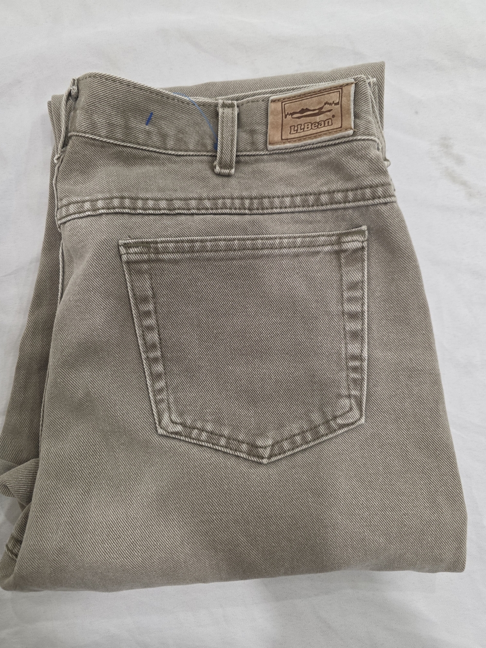 L.L. Bean Denim Collection Straight Fit Light Wash Jeans Men W36 L32